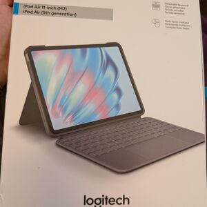 Logitech Black Keyboard Case for iPad Air 5th Gen